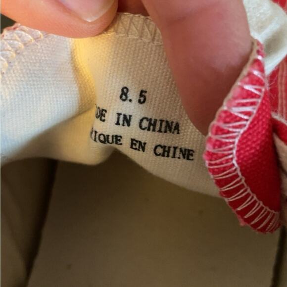 GUC Jeffrey Campbell Endorphan Canvas Red Sneakers- 8.5 - Picture 6 of 6